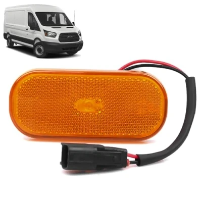 Image of ROBUST Car Side Marker Light Lamp Lens Replacement Orange for Ford Transit Mk8 BK3115442CB 1832493 1 832 493 BK31 15442 CB 2014 Onwards