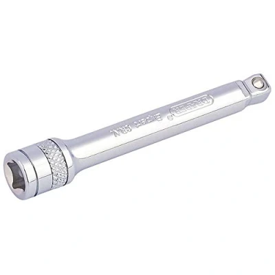Image of Draper Expert Wobble Extension Bar, 1/4&quot; Sq. Dr., 75mm, Polished Chrome