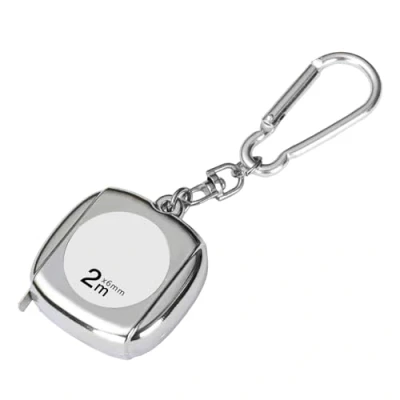 Image of 2meter(6.5ft) Tape Measure Steel Flexible Measuring Keychain Self Locking Metric Ruler for Industry Home