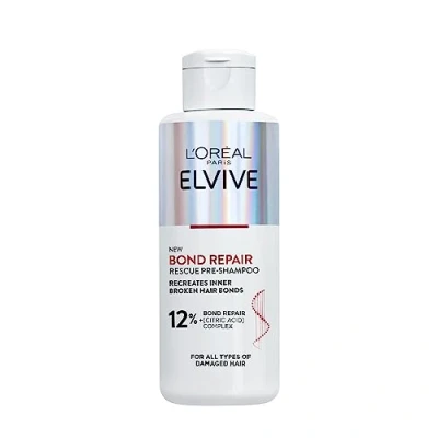 Image of L&#039;Oreal Paris Elvive Bond Repair Pre Shampoo Treatment, for Damaged Hair, Deep Repair, Intensive Building Hair 200ml