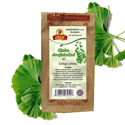 Image of Ginkgo Biloba Leaf Tea Pure Natural Herbal Grown in Europe (Loose 30g)