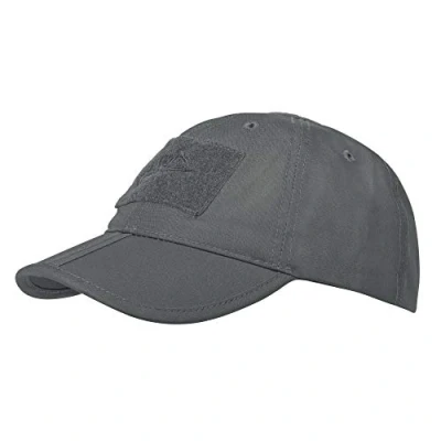 Image of Helikon Tex Men&#039;s Baseball Folding Cap, Polycotton Ripstop Cap Shadow Grey