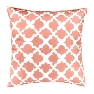 Image of Gardenista Outdoor Decorative Scatter Cushion Water Resistant Indoor Garden Printed Cushions Soft &amp; Comfy Hollowfibre Filled Patio Furniture Pillow Durable and Easy to Clean (Pink, 45x45cm)
