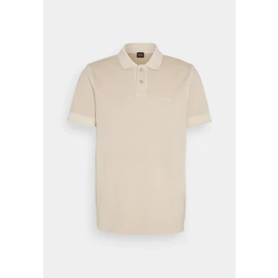 Image of BOSS Mens Prime Cotton piqué Polo Shirt with Logo Print