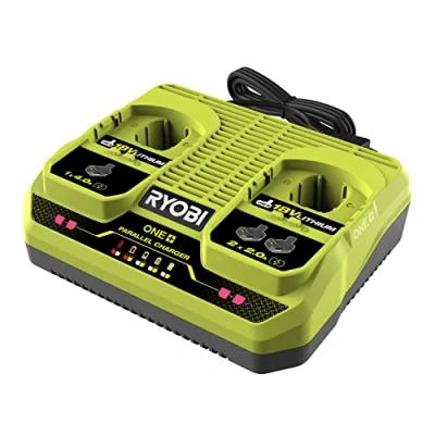 Image of RYOBI One+ Dual 18V Lithium Wireless Charger 2 Ports (4.0A + 2.0A) IntelliPort Technology, Power Saving Mode, LED Indicators RC18240