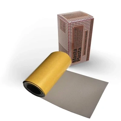 Image of MastaPlasta Original Self Adhesive Leather Repair Patch Tape Taupe 150 x 10 cm (60&quot; 4&quot;). Instant Upholstery Quality Scratch and Tear for Sofas, Car Interiors, Bags, Vinyl &amp; More