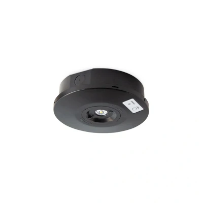 Image of Salvus Round Emergency Surface Spotlight Black Collingwood