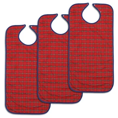 Image of NRS Economy Clothing Protector Bib Long Red (Pack of 3)