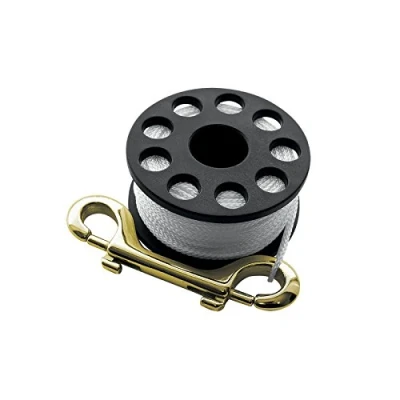 Image of SCUBAPRO Small Mini Reel with Stainless Steel Double Carabiner (Approx. 15 Metres)