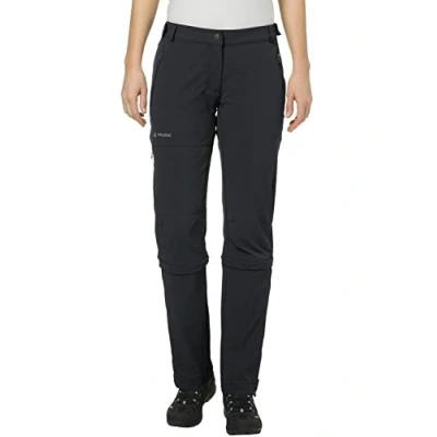 Image of VAUDE Women&#039;s Farley Stretch Capri T Zip II Short Pants Black/Black, Size 34