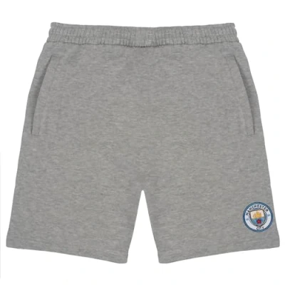 Image of Manchester City FC Official Football Gift Mens Fleece Jogger Shorts Grey Medium