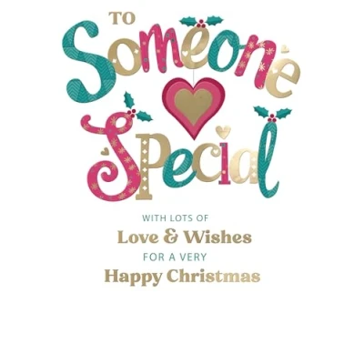 Image of to Someone Special Festive Cheer Love &amp; Wishes Christmas Greeting Card XFC040