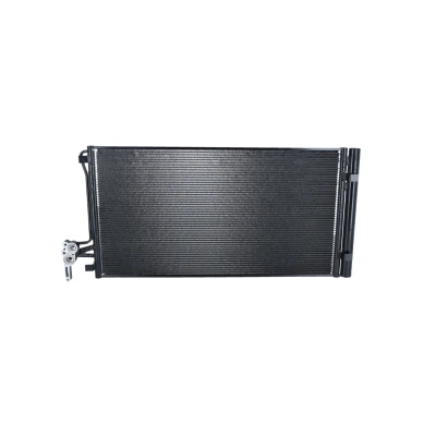 Image of LR075358 Condenser NRF 350479 with dryer, seal ring 21,8mm 17mm 682mm LAND ROVER: Range Rover Evoque, Discovery Sport