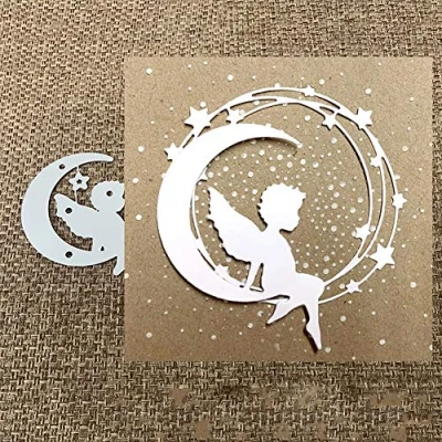 Image of Cutting Dies for Card Making, Gemini_mall® Angle on Moon Metal DIY Scrapbooking Embossing Paper Cards Stencil Greeting Cards/Invitation Decoration