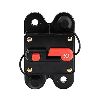 Image of Circuit Breaker Reset Fuse Holder, 50Amp 100Amp Holder Waterproof 12 24V New