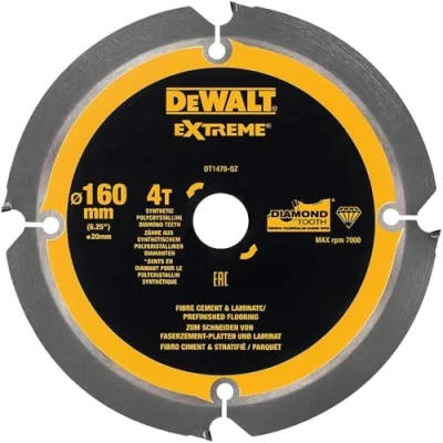 Image of DEWALT PCD FIBRE CEMENT BLADE 160 X 20MM 4T