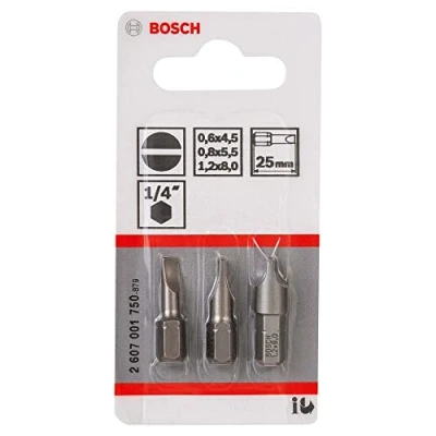 Image of Bosch 2607001750 Screwdriver Bit Set (3 Piece)