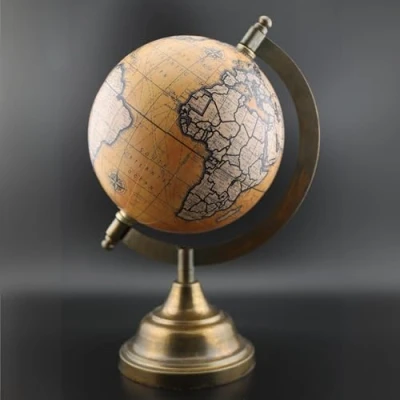 Image of EXERZ 13cm Antique with a Metal Base, Handcraft Decorative Globe SI 7047 (13cm)