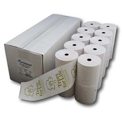 Image of EPOSGEAR® (5 Rolls) 80mm x 80x80 Printed Thermal Paper Till Cash Register Machine Receipt EPOS System Printer Rolls Supporting Trees for Life