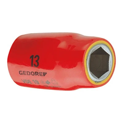 Image of Gedore VDE1910 1/2 Inch 10 x 54 mm VDE 6 Hex Socket Silver