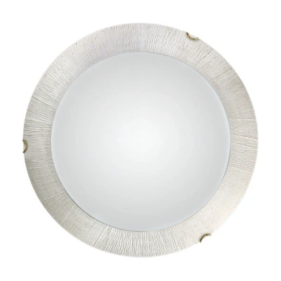 Image of Moon Lifestyle Glass Simple Flush Ceiling Light Gold Sun White Finish, 3x E27