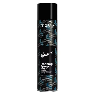 Image of Matrix Vavoom Freeze Spray Extra Full Volumising Hairspray and Dry Shampoo, Locks in Volume Absorbs Oil with High Hold Satin Shine, 500ml