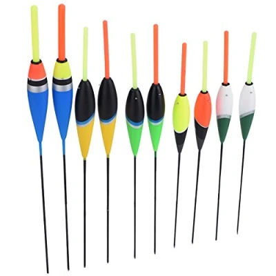 Image of DEWIN Fishing Floats,Colorful Carp Floats,Floats for Bobbers Hooks Saltwater Freshwater Floating Tackle Accessories 10Pcs