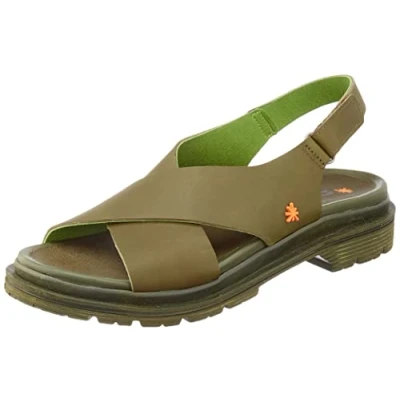 Image of ART Women&#039;s 1549 Birmingham Heeled Sandal, Kaki, 7 UK