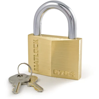 Image of Matlock Brass Key Padlock 60mm