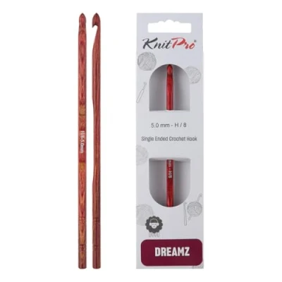 Image of KnitPro Dreamz Single Sided Crochet Hook US Size H (5mm)