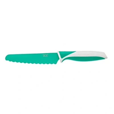 Image of KiddiKutter Training Knife (Green) Lightweight Easy Grip Stainless Steel Children&#039;s Safe BPA Free Dishwasher 3yr+