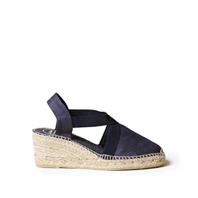 Image of Toni Pons Women&#039;s Cotton Espadrille TER Navy, 7 UK 40 EU