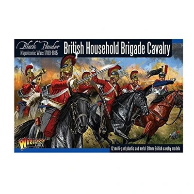 Image of British Household Brigade Cavalry 28mm Scale Plastic Miniatures for Black Powder by Warlord Games Highly Detailed Napoleonic Era Table top Wargaming