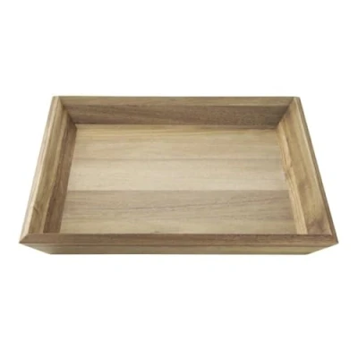 Image of Olympia Acacia Tray Rectangular 380x355x50mm