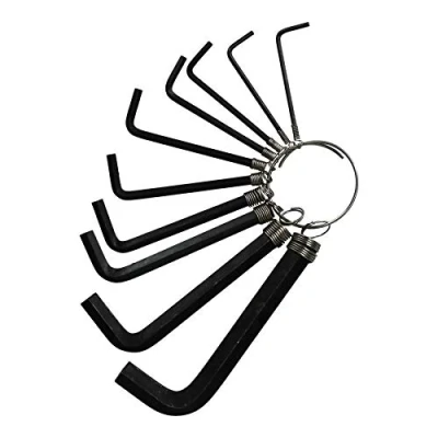 Image of AB Tools Toolzone Metric Allen Hex Hexagon Key Wrench Set On A Ring 1.5mm 10mm 10pc