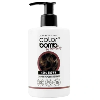 Image of Jerome Russell Color Bomb Brunettes Cool Brown Colour Depositing Conditioning Mask, 300ml