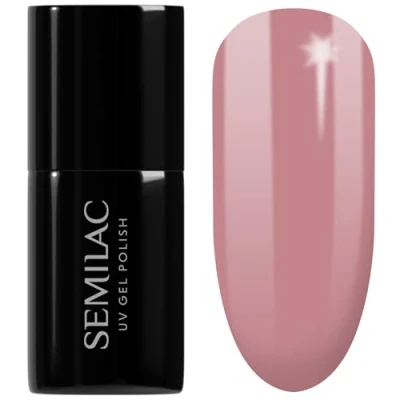 Image of SEMILAC 097 Indiana Rose Gel Nail Polish. 100% Odourless, Long Lasting &amp; Easy To Apply. UV/LED Varnish For Manicure Pedicure At Home Or Salon 7ml