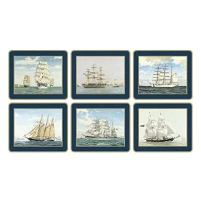 Image of Lady Clare Tall Ships Coasters Set of 6