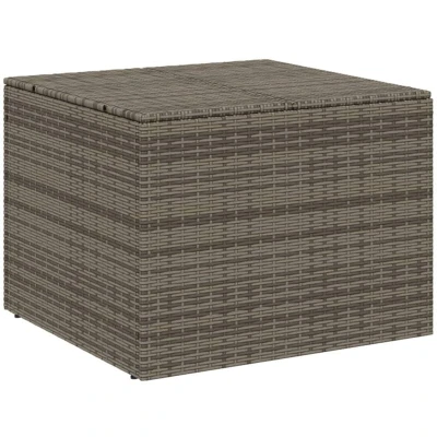 Image of vidaXL Garden Storage Box Grey 291L Poly Rattan