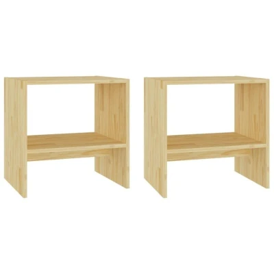 Image of vidaXL Bedside Cabinets 2 pcs 40x30.5x40 cm Solid Pinewood