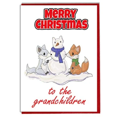Image of AK Giftshop Merry Christmas Card To The Grandchildren