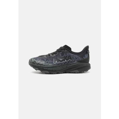 Image of HOKA Speedgoat 6 Unisex Trail running shoes for kids, Size: 3, Obsidian/outer orbit Textile/synthetics