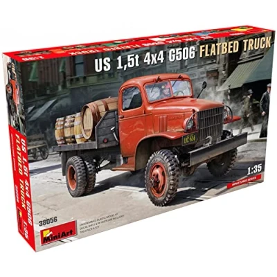 Image of Miniart MIN38056 1:35 US 1,5t 4x4 G506 Flatbed Truck, Molded Color