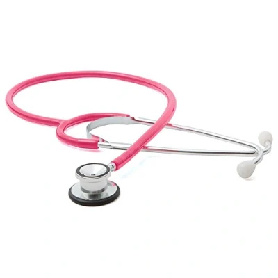 Image of ADC 675NP Proscope 675 Paediatric Dual Head General Exam Stethoscope, 31.5&quot; Length, Neon Pink