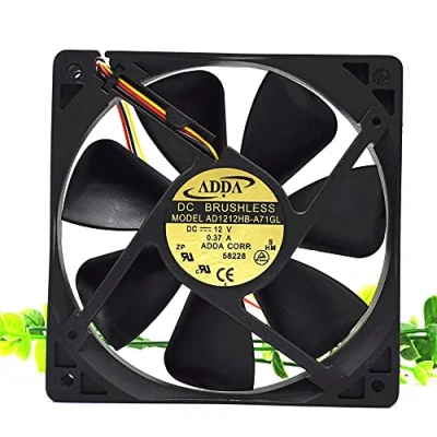 Image of ADDA AD1212HB A71GL 12025 DC12V 0.37A chassis computer mute cooling fan