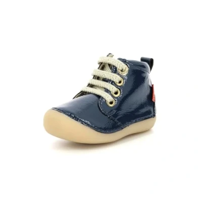 Image of Kickers Boy&#039;s Unisex Kids sonizip Oxford Flat, Blu Blue Lacquer, 7 UK Child