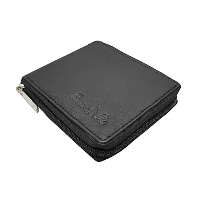 Image of Buono Pelle Mens Designer Zip Around Genuine Soft Real Leather Wallet Credit Card Holder Purse