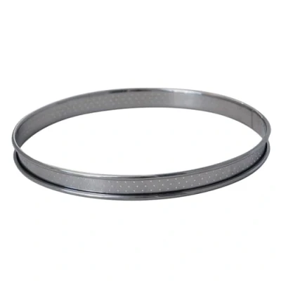 Image of De Buyer Perforated Tart Ring Rolled Edge 20mm