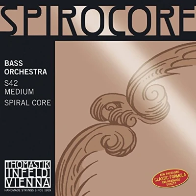 Image of Thomastik Einzelsaite für Kontrabass 3/4 Spirocore C Saite (high) Spiralkern, Chrom umsponnen, Orchesterstimmung, mittel