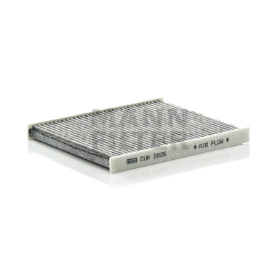 Image of 77365763 Pollen Filter MANN CUK 2026 Activated Carbon 205mm 177mm 18mm FIAT: Panda II Hatchback, 500 C Convertible